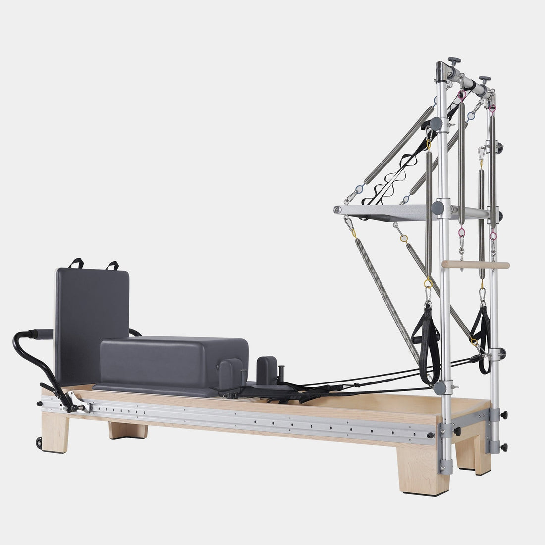 Maple Wood Pilates Reformer Machine with Tower – Full Track