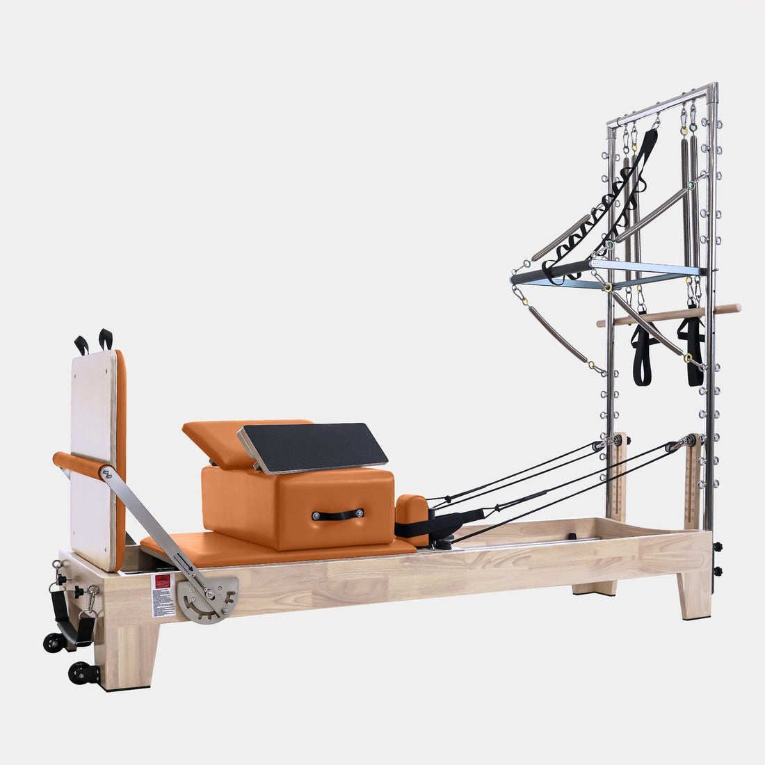 Wooden Pilates Reformer Machine with Tower