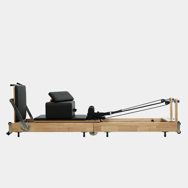 Foldable Solid Wood Pilates Reformer Machine for Home