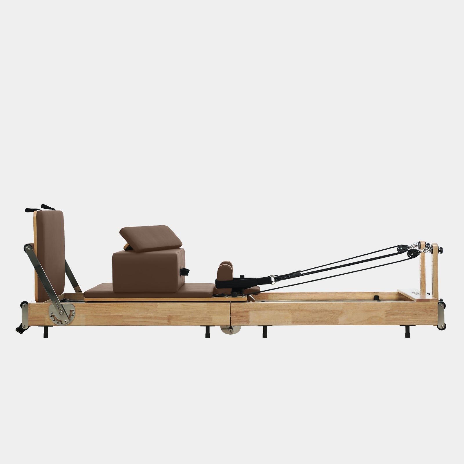 Reformer Pilates Machine - Foldable Solid Wood Space-Saving