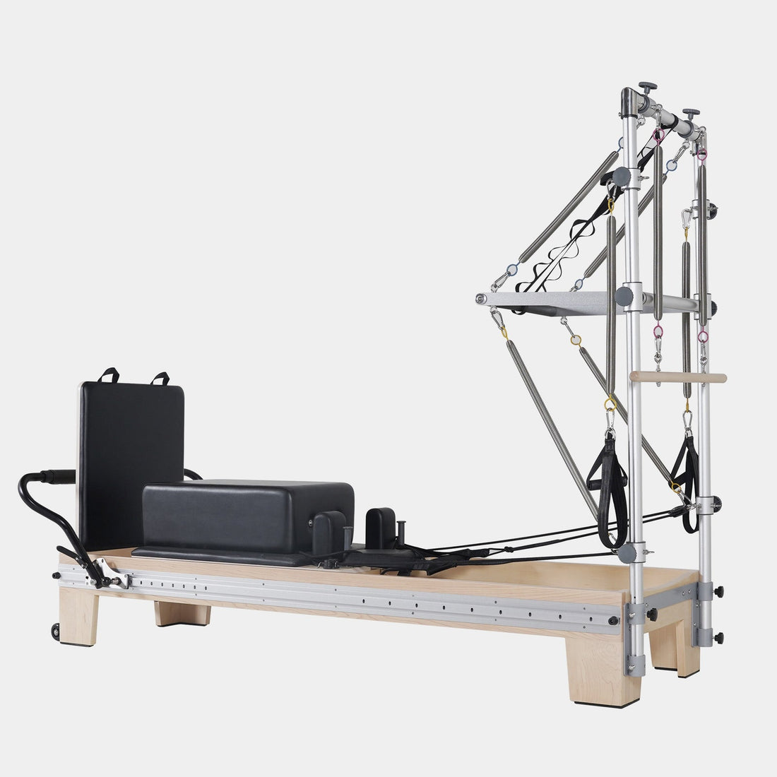 Maple Wood Pilates Reformer Machine with Tower – Full Track