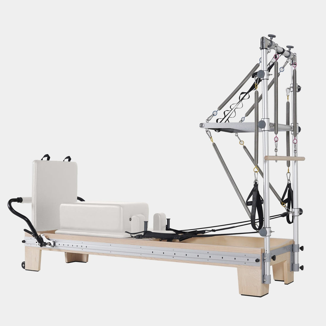 Maple Wood Pilates Reformer Machine with Tower – Full Track