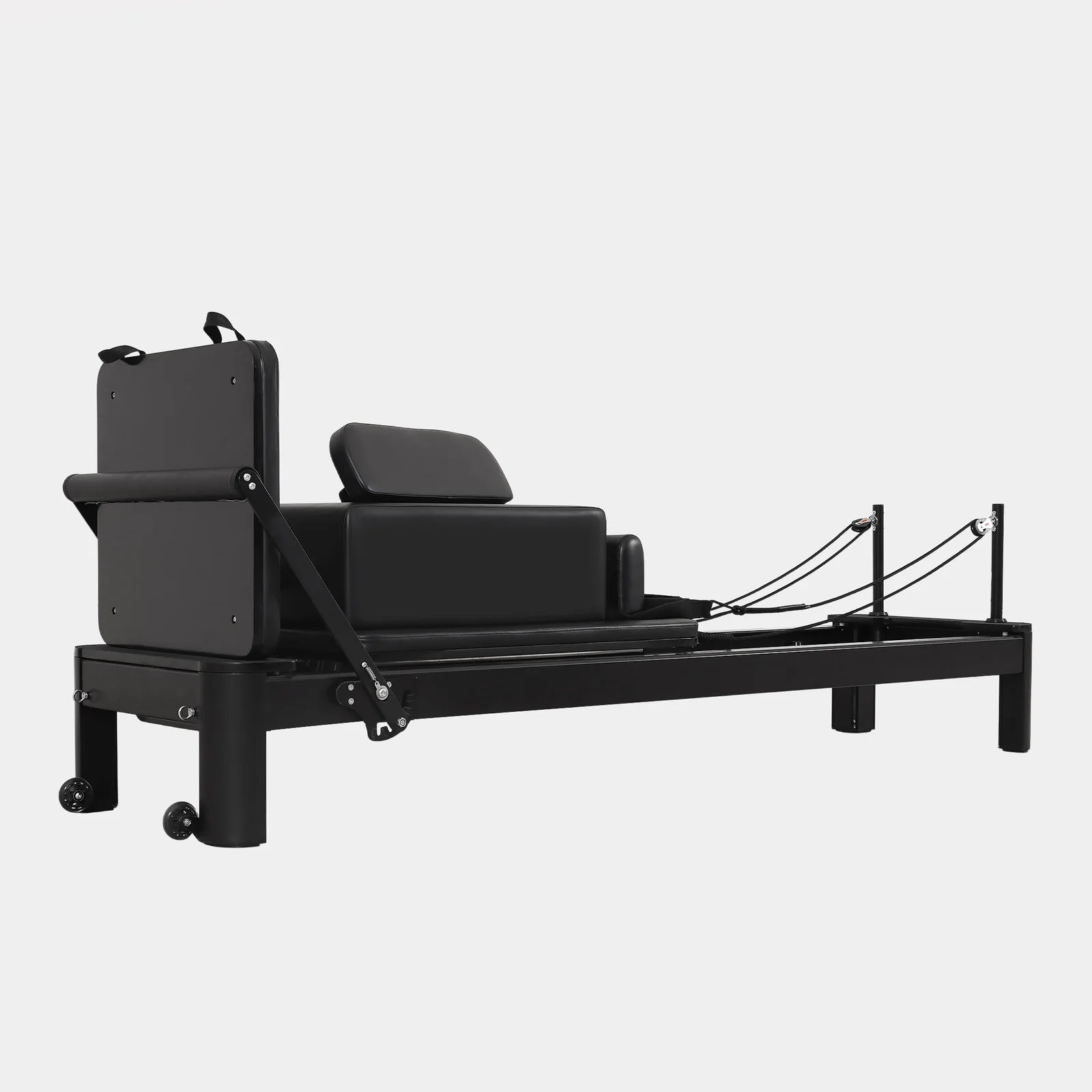 Reformer Pilates Machine - Black Aluminium