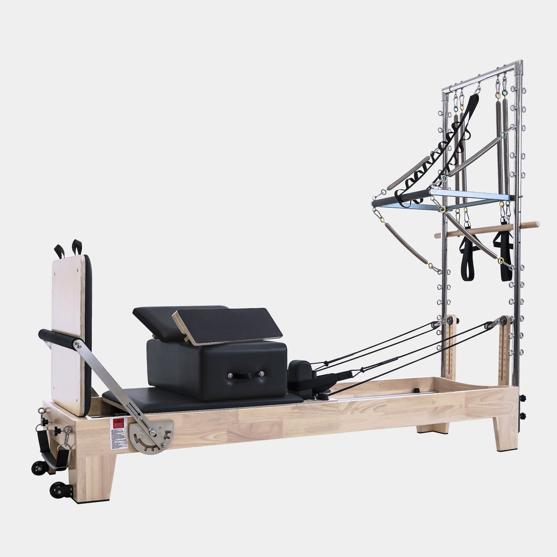 Wooden Pilates Reformer Machine with Tower