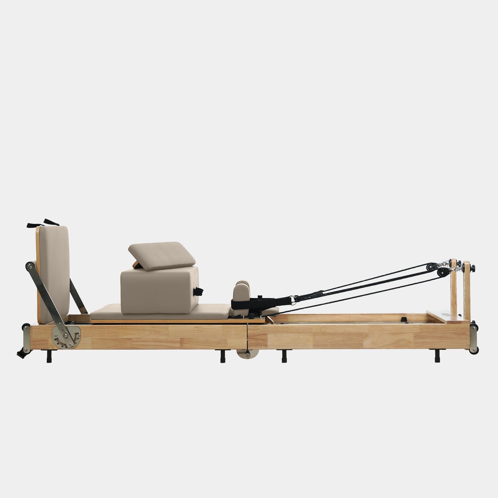 Reformer Pilates Machine - Foldable Solid Wood Space-Saving
