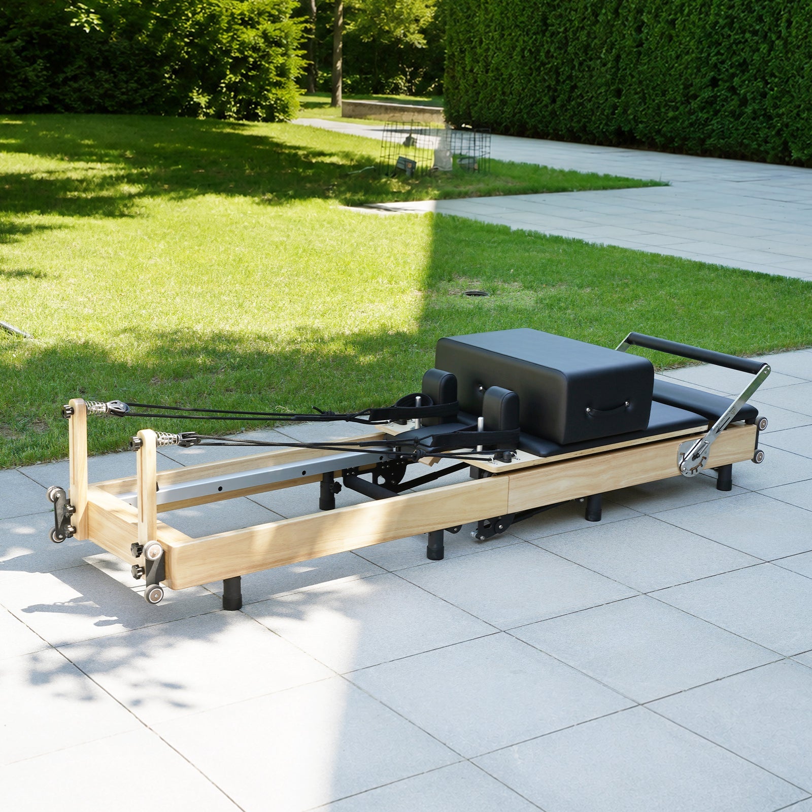 Reformer Pilates Machine - Oak Foldable Studio-Level