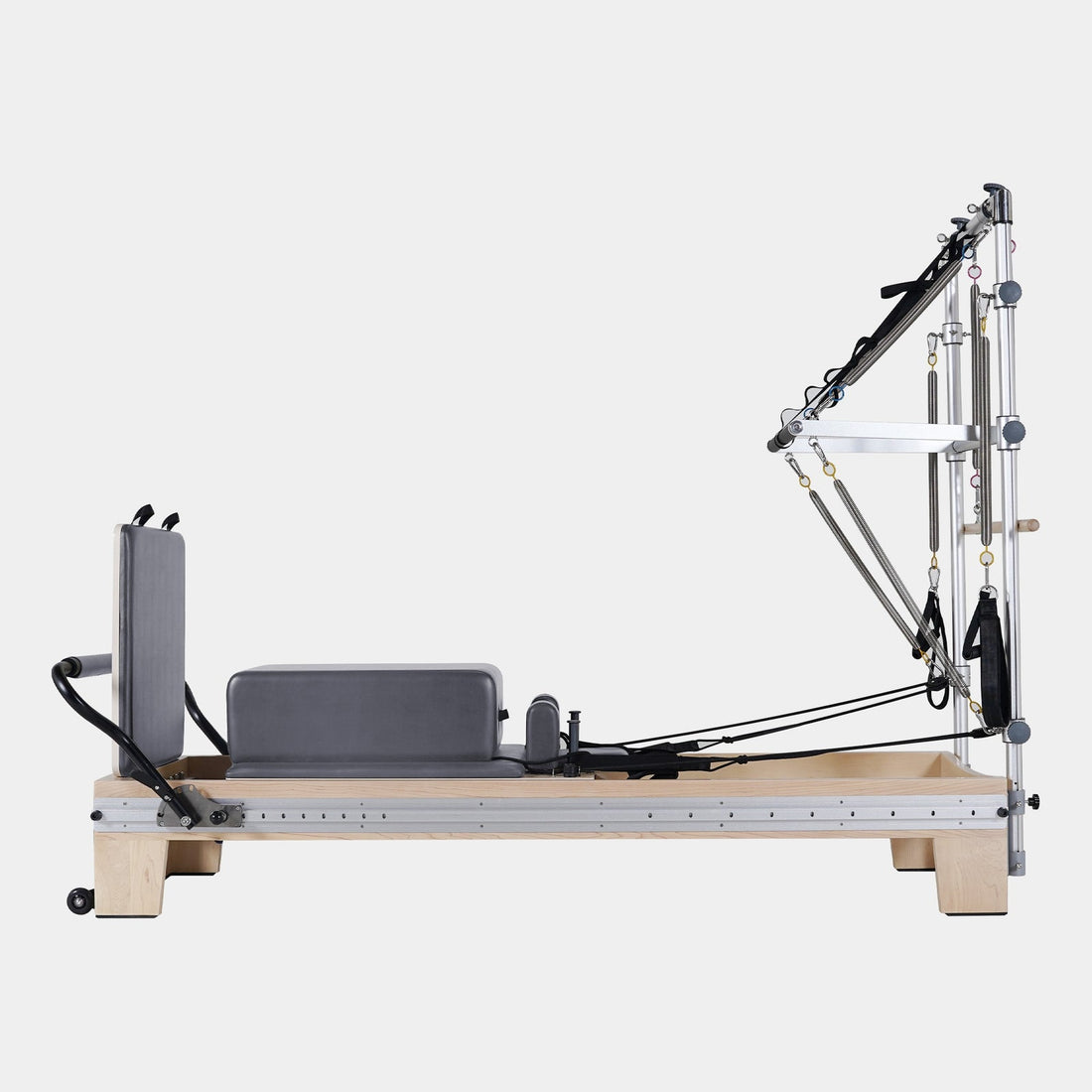 Maple Wood Pilates Reformer Machine with Tower – Full Track