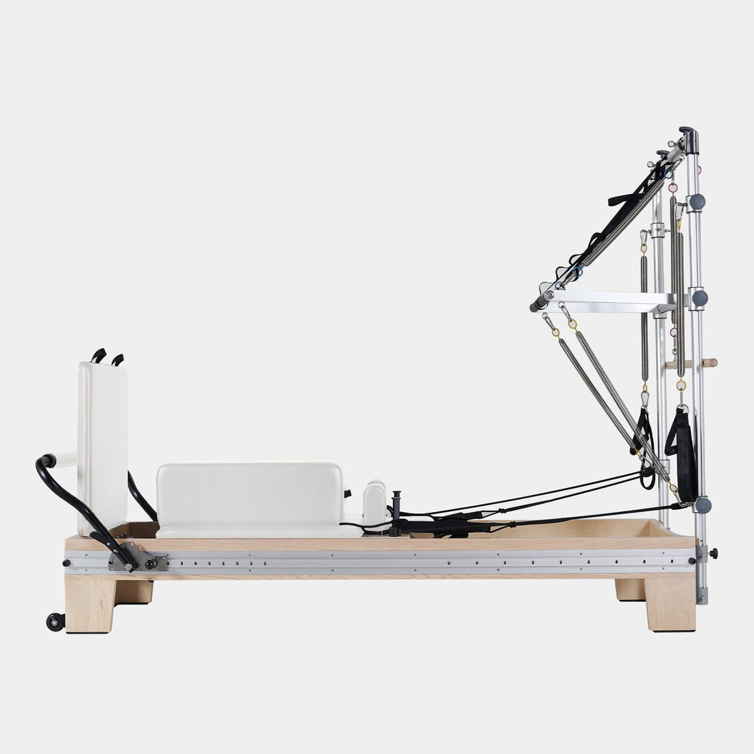 Maple Wood Pilates Reformer Machine with Tower – Full Track