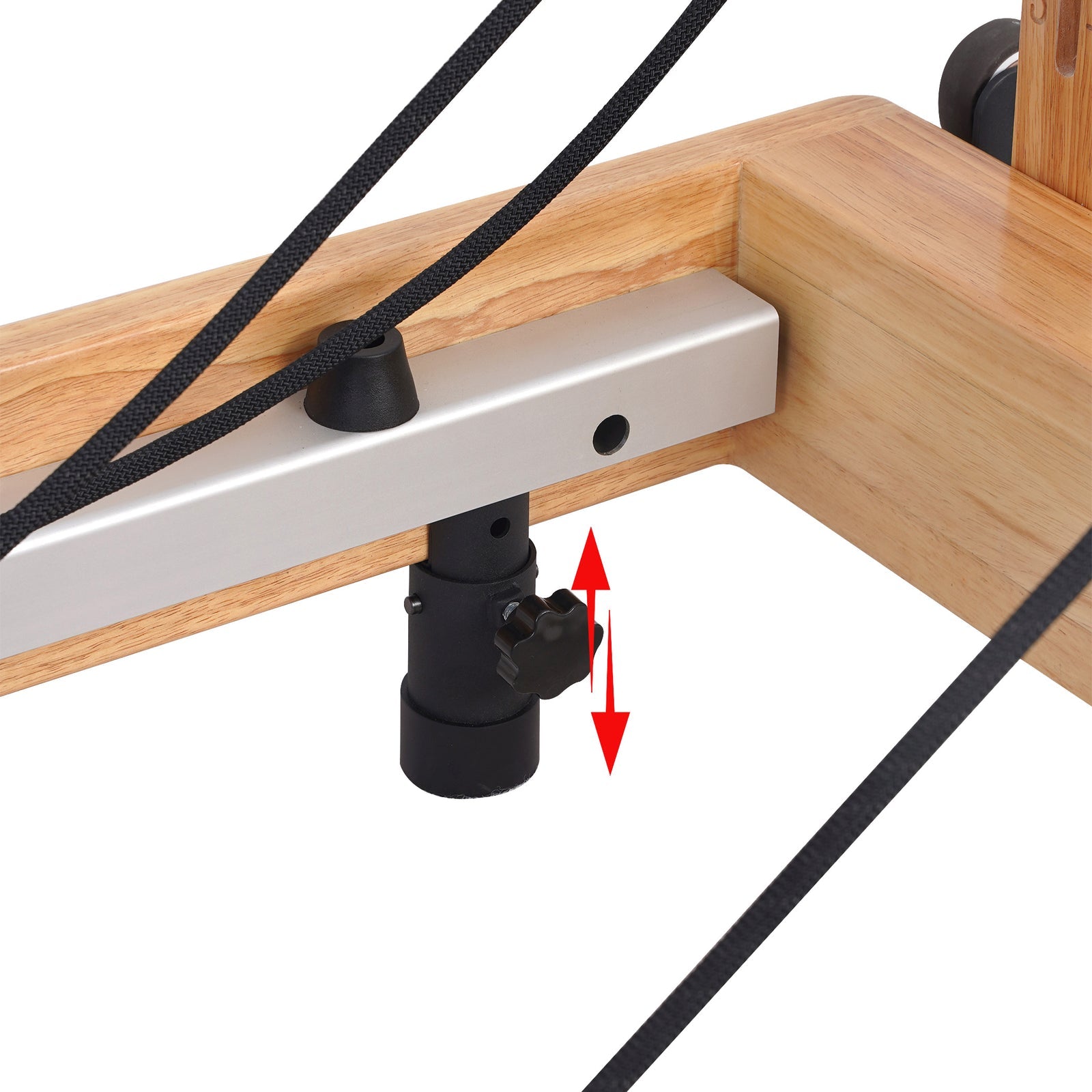 Reformer Pilates Machine - Oak Foldable Studio-Level Mocha