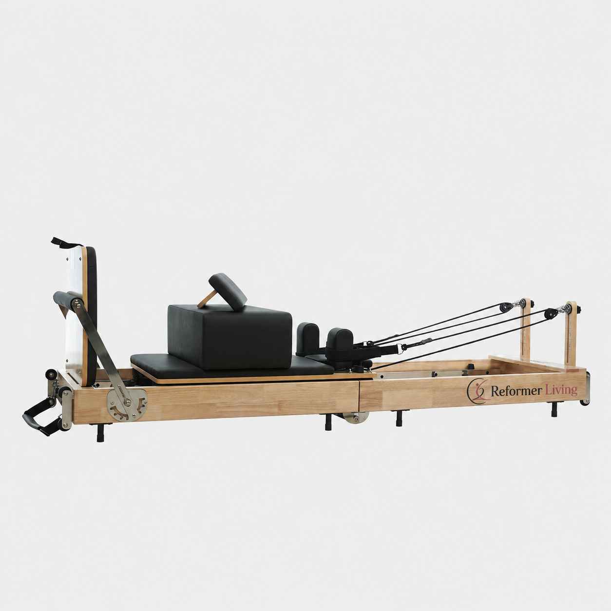 Reformer Pilates Machine - Foldable Solid Wood Space-Saving